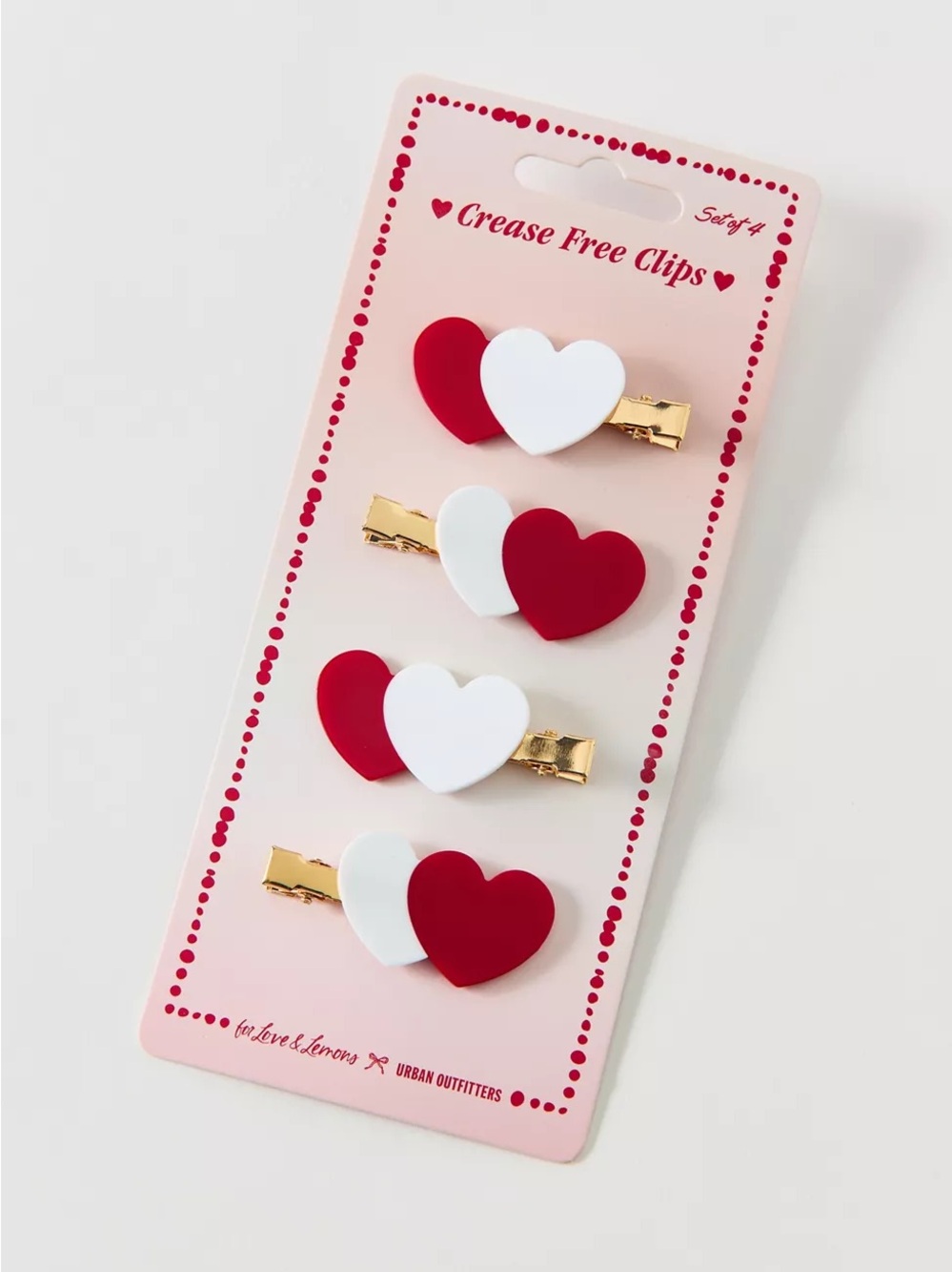 For Love & Lemons Crease-Free Hair Clips Set of 4